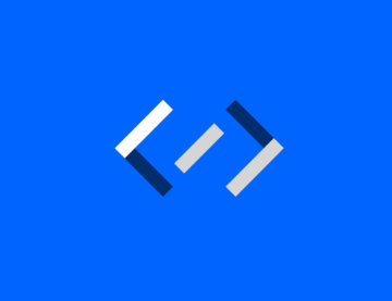 Illustratie code blok blauw