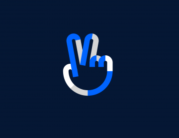 peace teken illustratie