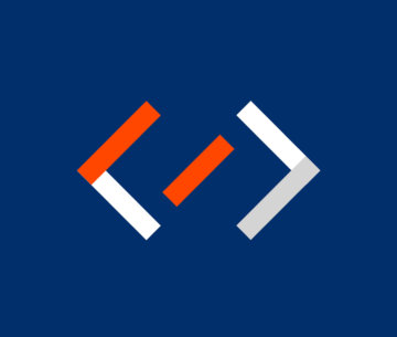 Illustratie code donkerblauw