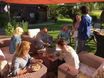 nederlandse spreekcursus in de tuin