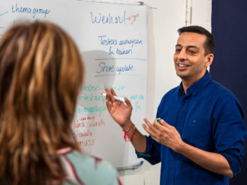 Sfeerbeeld harsh voor whiteboard