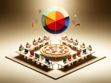 Figuren hacken om pizza
