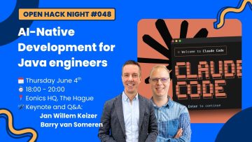 AI native development voor Java engineers flyer open hack night